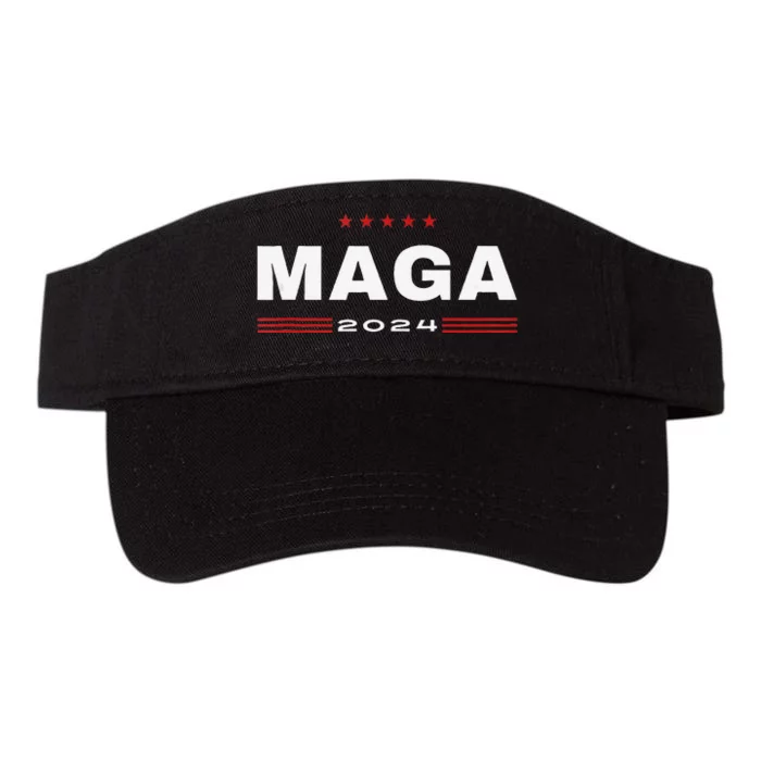 Maga 2024 Trump Supporters Presidential Election American Valucap Bio-Washed Visor