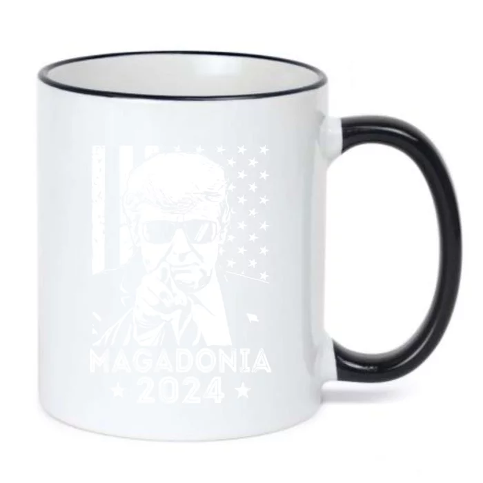 Magadonia 2024 Trump Supporter Proud Trump Voter Magadonian Black Color Changing Mug