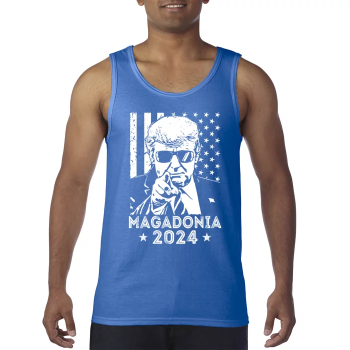 Magadonia 2024 Trump Supporter Proud Trump Voter Magadonian Tank Top