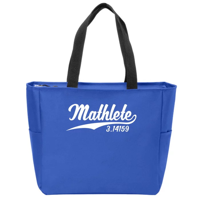 Mathlete 3 14159 Math Pi Day Mathematics Teacher Geek Nerd Cool Gift Zip Tote Bag