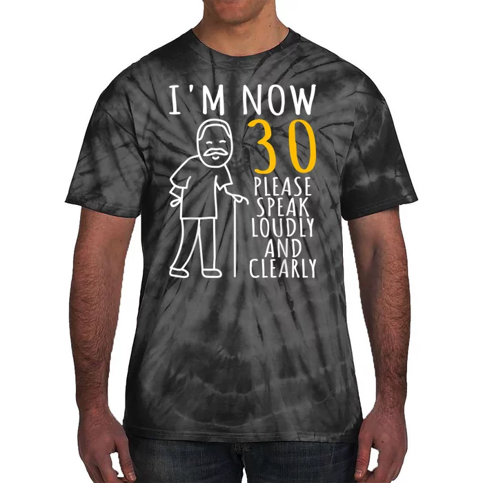 m.e.ns 30th Birthday For Him | I'm Now 30 Years Old | Cool BDay Tie-Dye T-Shirt