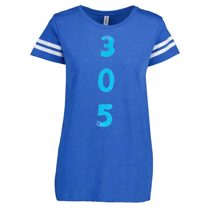 Miami 305 Overtime Enza Ladies Jersey Football T-Shirt