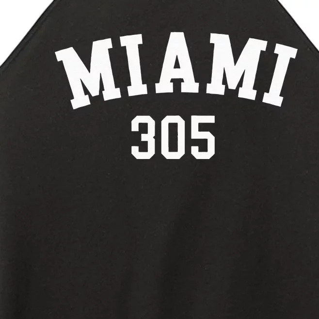 Miami 305 USA American College Font Women’s Perfect Tri Rocker Tank