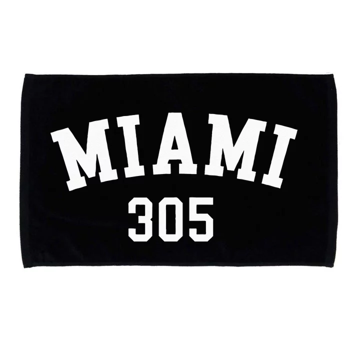 Miami 305 USA American College Font Microfiber Hand Towel