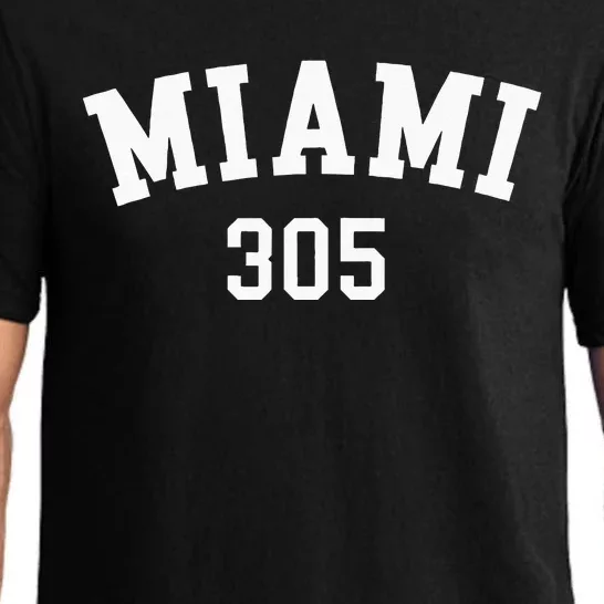 Miami 305 USA American College Font Pajama Set