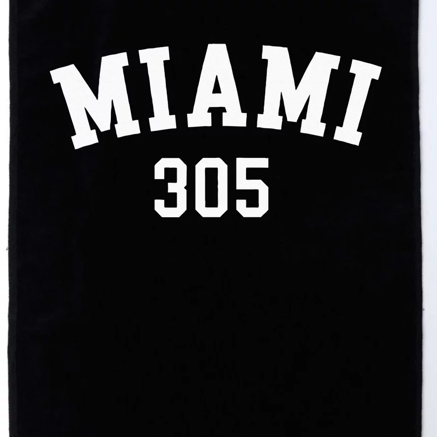 Miami 305 USA American College Font Platinum Collection Golf Towel