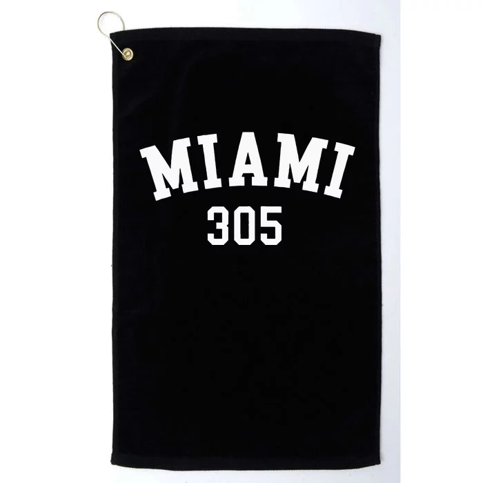 Miami 305 USA American College Font Platinum Collection Golf Towel