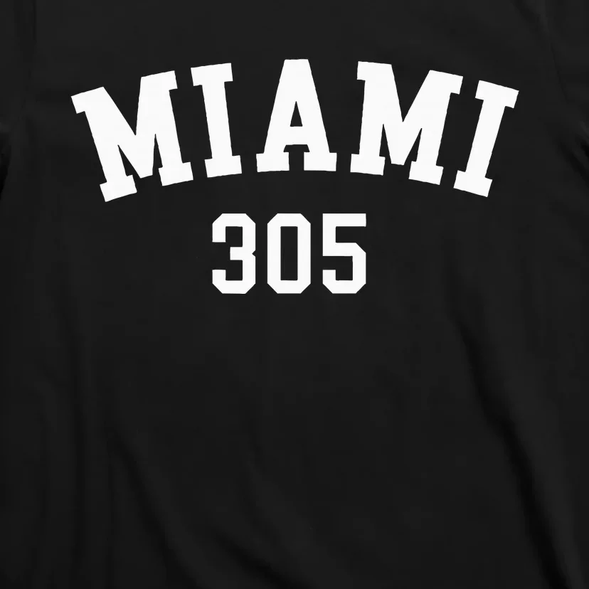 Miami 305 Usa American College Font T-Shirt