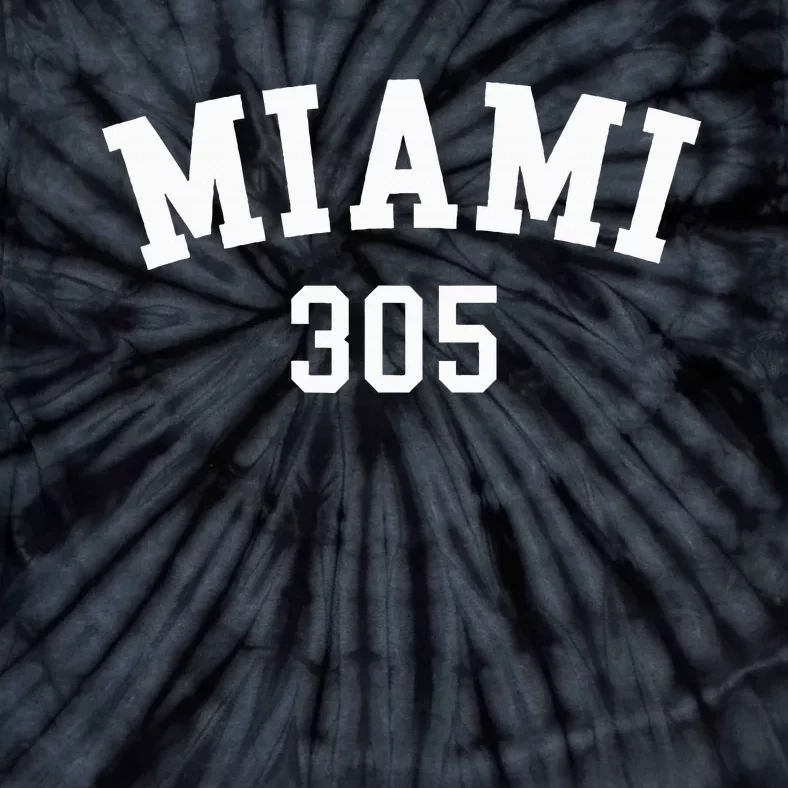 Miami 305 Usa American College Font Tie-Dye T-Shirt