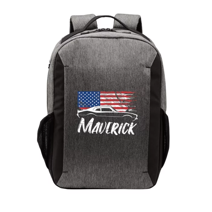 Maverick 302 Vintage American Flag USA Muscle Car Vector Backpack