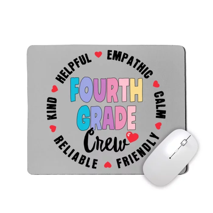 Matching 4Th Fourth Grade Crew Teacher Squad Back To School Gift Mousepad