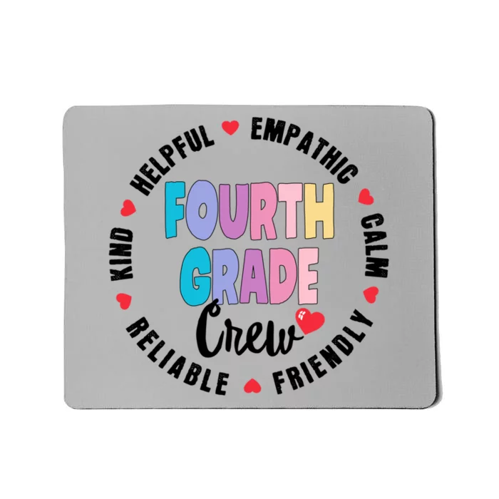 Matching 4Th Fourth Grade Crew Teacher Squad Back To School Gift Mousepad