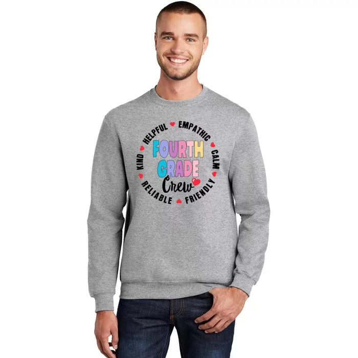 Matching 4Th Fourth Grade Crew Teacher Squad Back To School Gift Sweatshirt