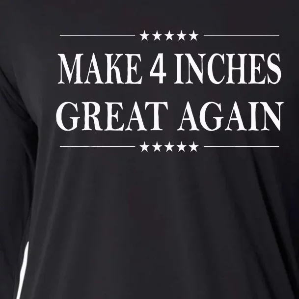 Make 4 Inches Great Again American Political Cooling Performance Long Sleeve Crew