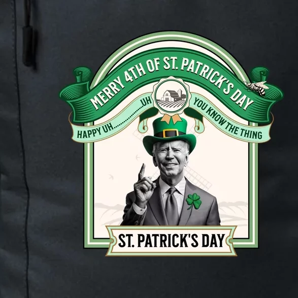 Merry 4th Of St PatrickS Day Joe Biden Leprechaun Hat Gift Daily Commute Backpack