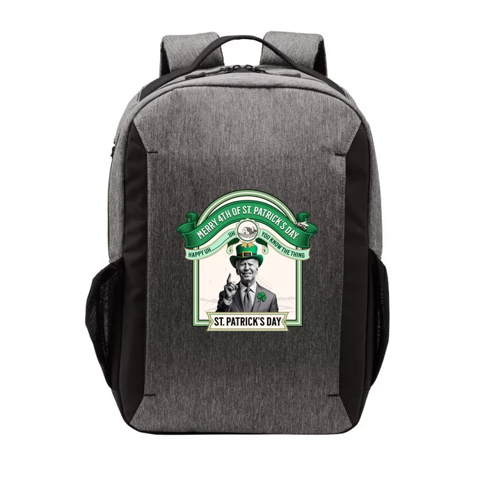 Merry 4th Of St PatrickS Day Joe Biden Leprechaun Hat Gift Vector Backpack