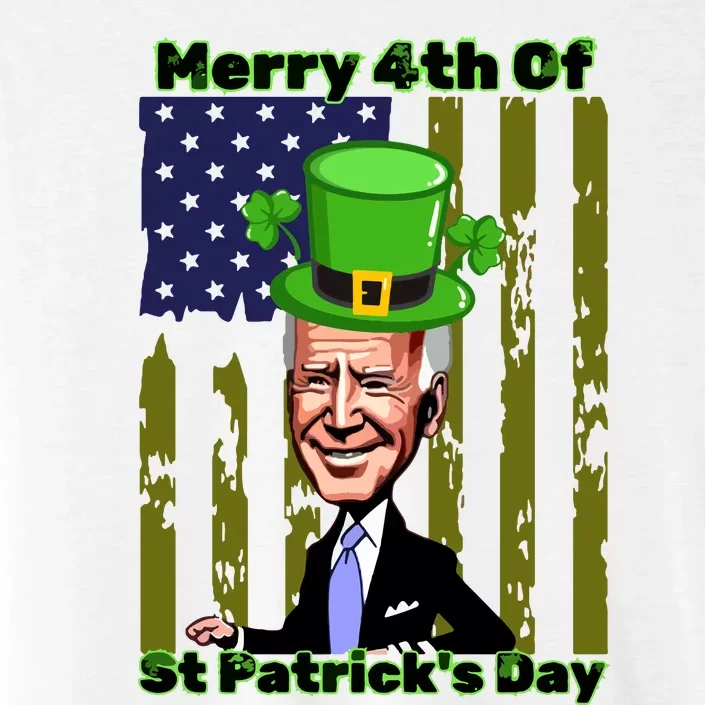 Merry 4th Of St Patricks Day Joe Biden Leprechaun Hat ChromaSoft Performance T-Shirt