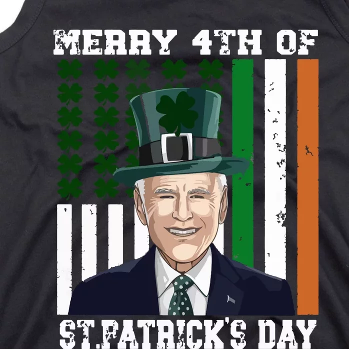 Merry 4th Of Stpatricks Day Joe Biden St Patricks Day Tank Top