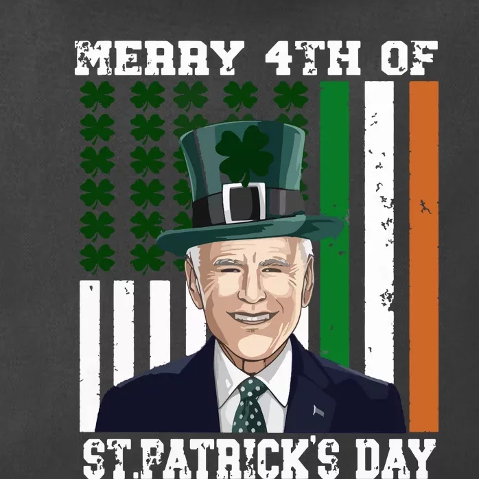 Merry 4th Of Stpatricks Day Joe Biden St Patricks Day Zip Tote Bag