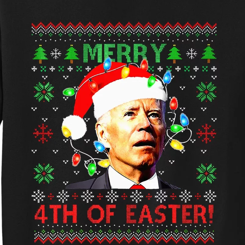 Merry 4th Of Easter Santa Joe Biden Ugly Christmas Sweater Sweatshirt