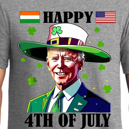 Merry 4th Of Easter Funny Joe Biden St Patricks Day Confused Pajama Set