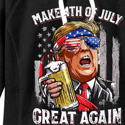 Make 4th Of July Great Again Women's Fleece Hoodie