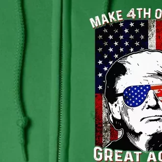 Make 4th Of July Great Again Full Zip Hoodie