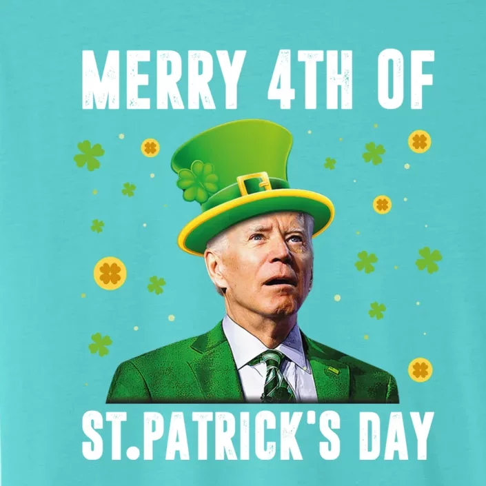 Merry 4th Of St Patricks Day Confused Funny Joe Biden Meaningful Gift ChromaSoft Performance T-Shirt