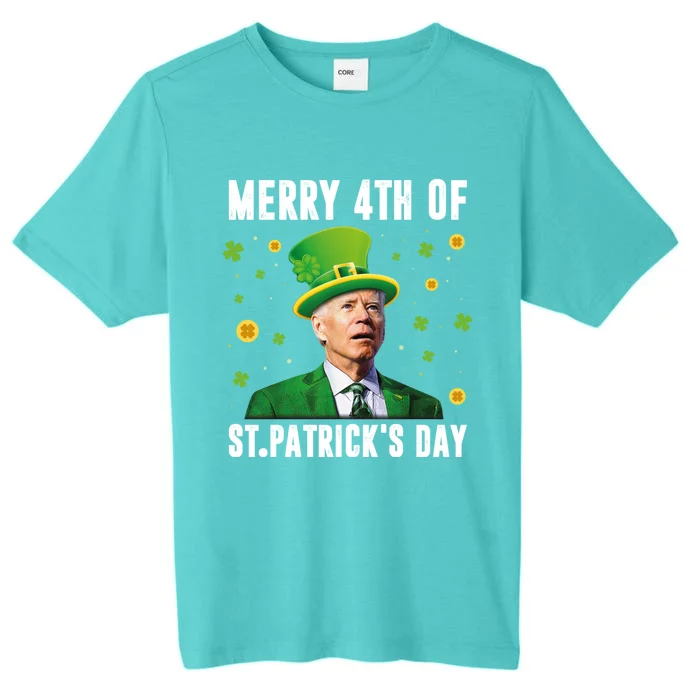 Merry 4th Of St Patricks Day Confused Funny Joe Biden Meaningful Gift ChromaSoft Performance T-Shirt