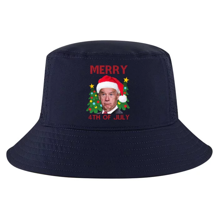 Merry 4th Of July Funny Joe Biden Ugly Christmas Cool Comfort Performance Bucket Hat