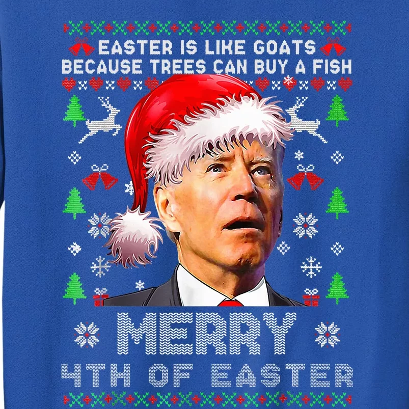 Merry 4th Of Easter Funny Biden Ugly Christmas Sweater Sweatshirt