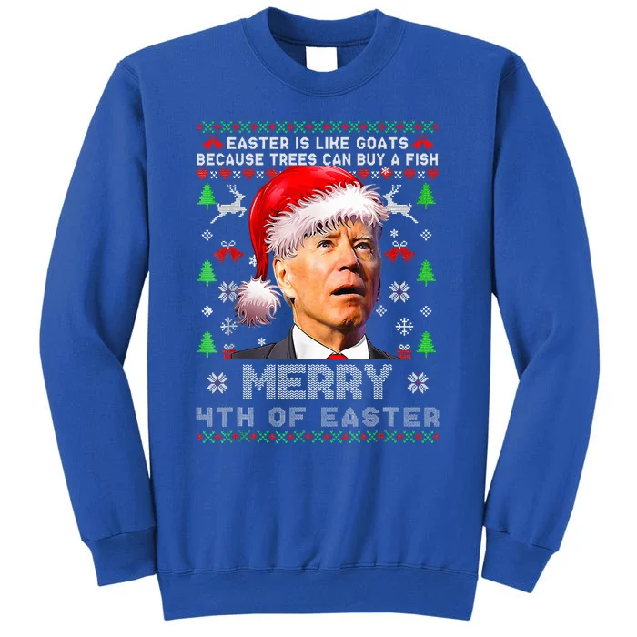 Merry 4th Of Easter Funny Biden Ugly Christmas Sweater Sweatshirt