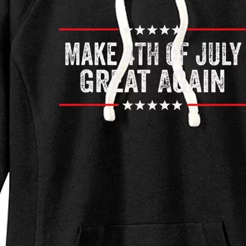 Make 4th Of July Great Again American Patriotic Women's Fleece Hoodie