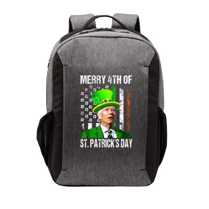 Merry 4th Of St Patricks Day Funny Joe Biden Leprechaun Hat Vector Backpack