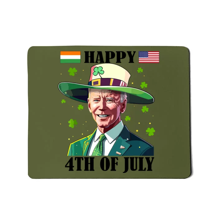 Merry 4th Of Easter Funny Joe Biden St Patricks Day Confused Mousepad