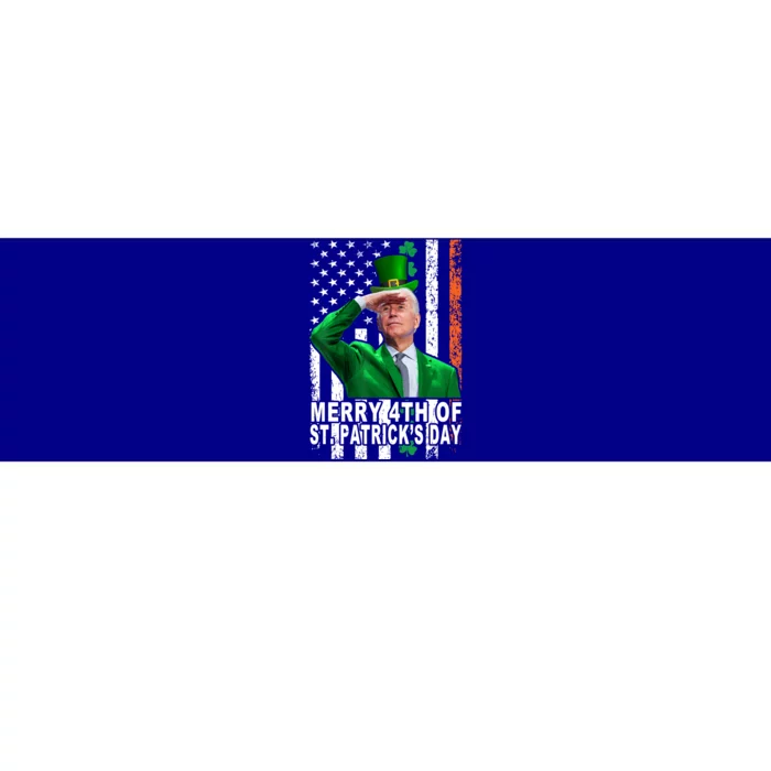 Merry 4th Of St PatrickS Day Joe Biden Leprechaun Hat Gift Bumper Sticker