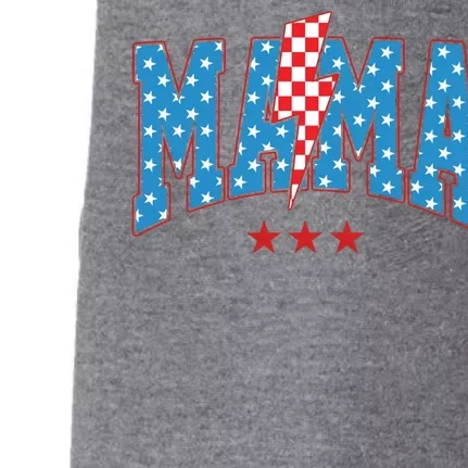 Mama 4th Of July Usa Festive Doggie 3-End Fleece Hoodie