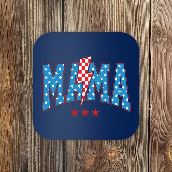 Mama 4th Of July Usa Festive Coaster