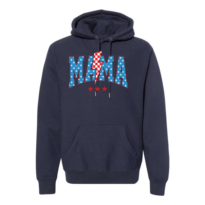 Mama 4th Of July Usa Festive Premium Hoodie