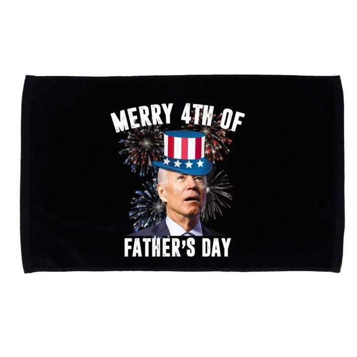 Merry 4th Of Father's Day Joe Biden Funny Gift For Dad Microfiber Hand Towel