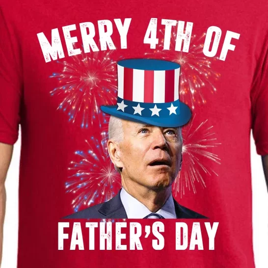 Merry 4th Of Father's Day Joe Biden Funny Gift For Dad Pajama Set