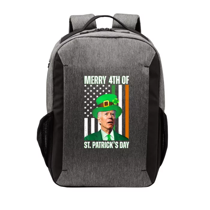 Merry 4th Of St Patricks Day Joe Biden Funny Holiday Vector Backpack