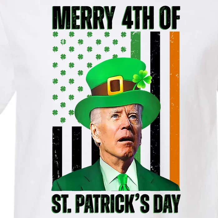 Merry 4th Of St Patricks Day Joe Biden Funny Holiday Garment-Dyed Heavyweight T-Shirt