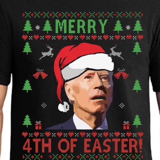 Merry 4th Of Easter Funny Joe Biden Christmas Pajama Set