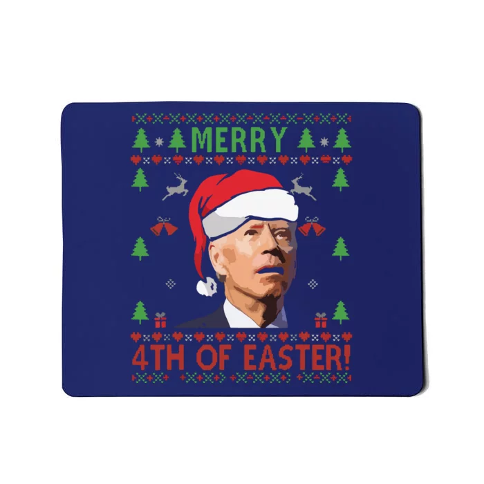 Merry 4th Of Easter Funny Joe Biden Christmas Mousepad