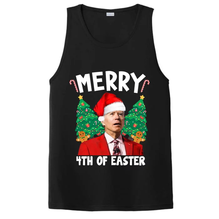 Merry 4th Of Easter Funny Joe Biden Holiday Performance Tank