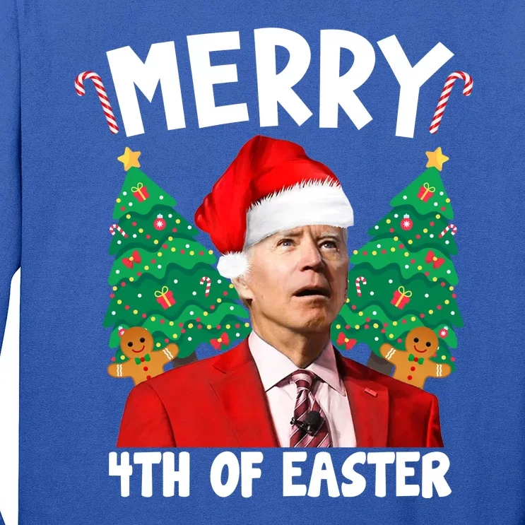 Merry 4th Of Easter Funny Joe Biden Holiday Long Sleeve Shirt