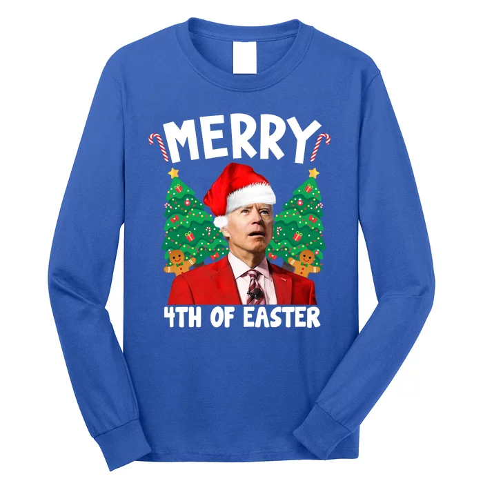 Merry 4th Of Easter Funny Joe Biden Holiday Long Sleeve Shirt