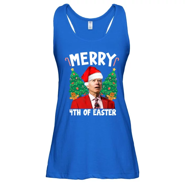 Merry 4th Of Easter Funny Joe Biden Holiday Ladies Essential Flowy Tank