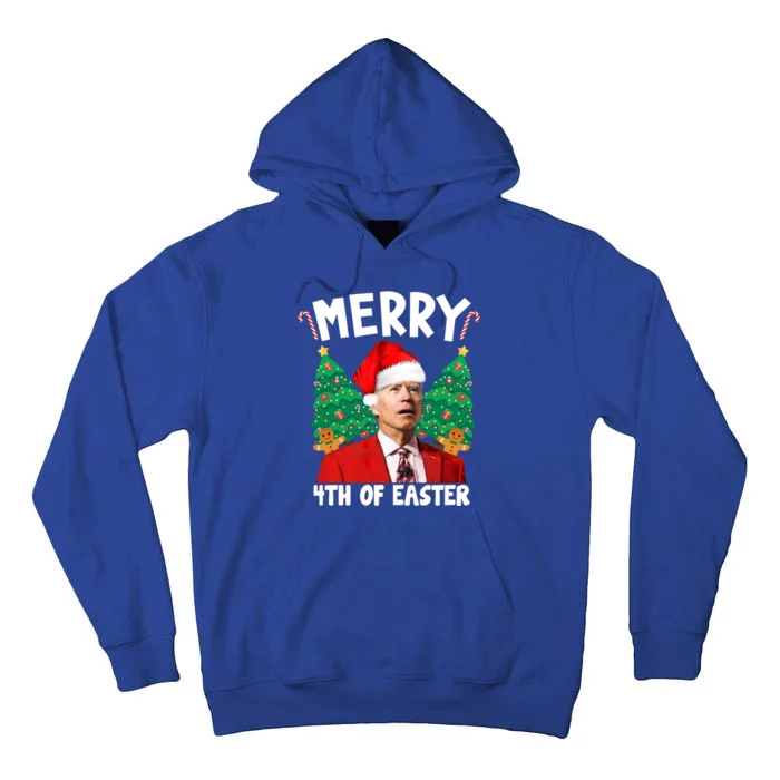 Merry 4th Of Easter Funny Joe Biden Holiday Tall Hoodie